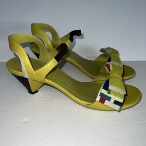 Gloria Chen Slingback Bow Sandals Size 8